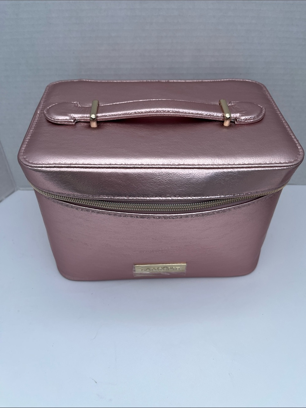 Lancome Metallic Rose Gold Cosmetic Case